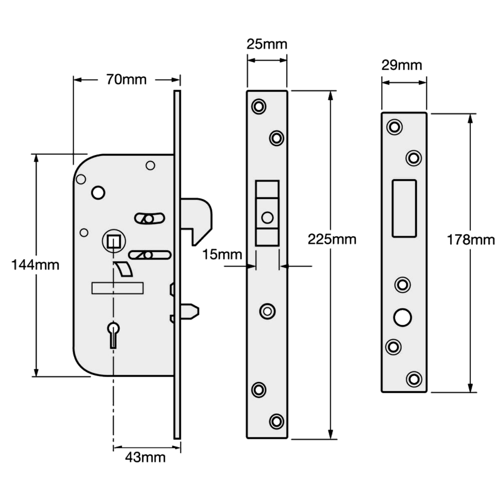 UNION C-Series 3M51 Detainer Clutch Lock