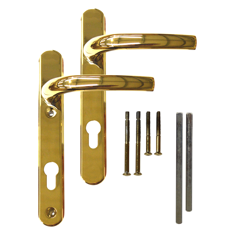 Greenteq Alpha 92 Lever/Lever UPVC Furniture - 220mm Backplate