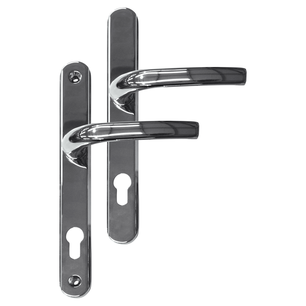 Greenteq Alpha 92 Lever/Lever UPVC Furniture - 250mm Backplate