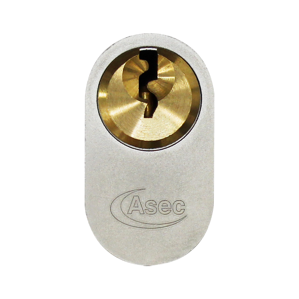 ASEC Vital 6 Pin Oval Double Cylinder 70mm 35/35 30/10/30 - Dual Finish