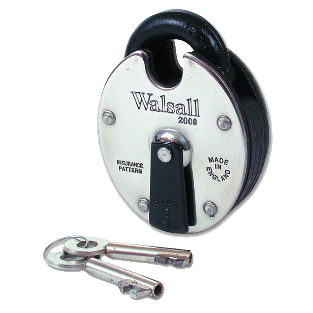 WALSALL LOCKS W2000 5 Lever High Security Padlock