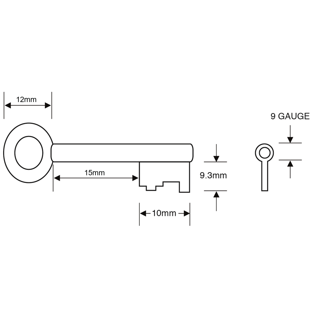 WALSALL LOCKS Pre-Cut FB1 Key To Suit Fire Brigade Padlocks