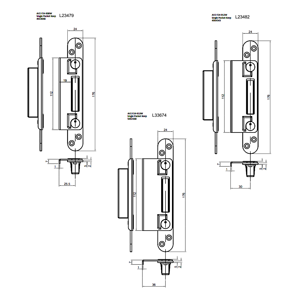WINKHAUS AV2 Radius Hook Keep