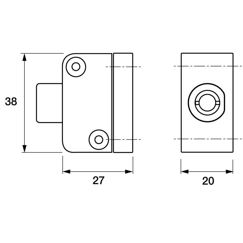 YALE 8K102 Window Push Lock