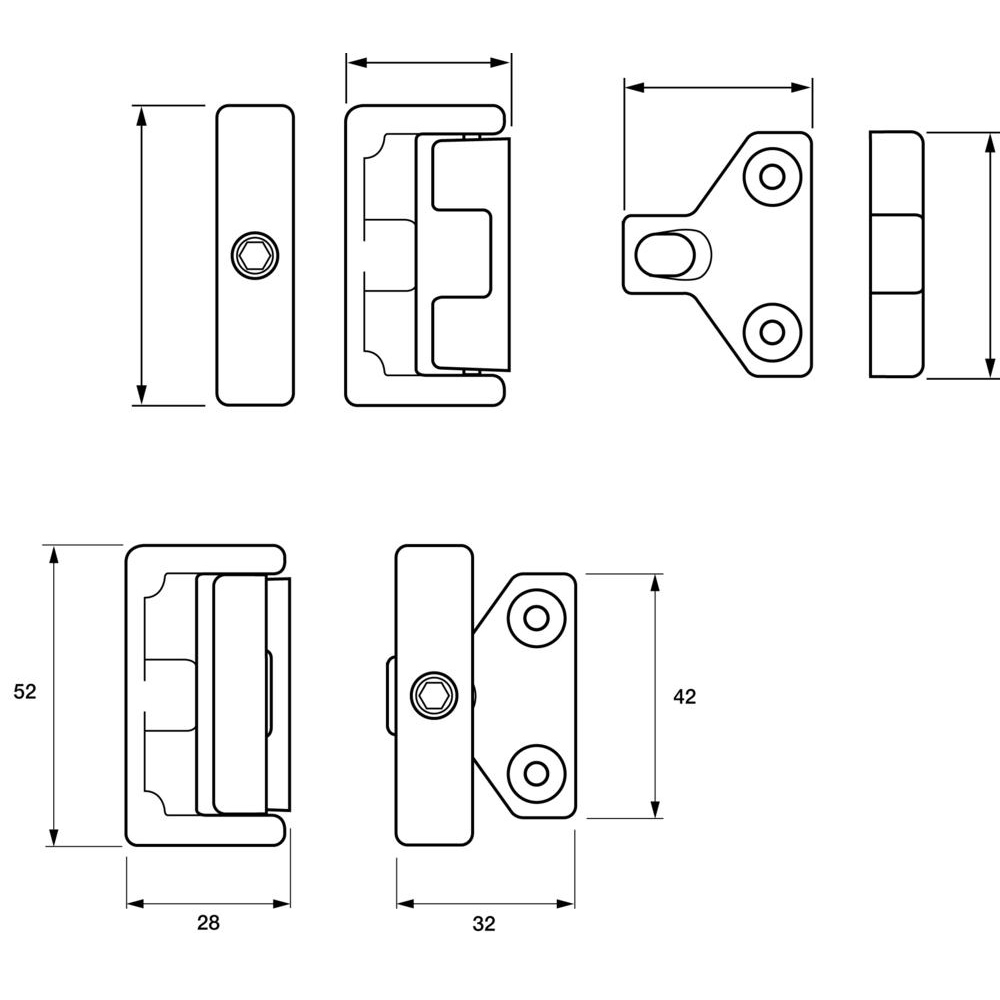 YALE 8K106 Window Swing Lock