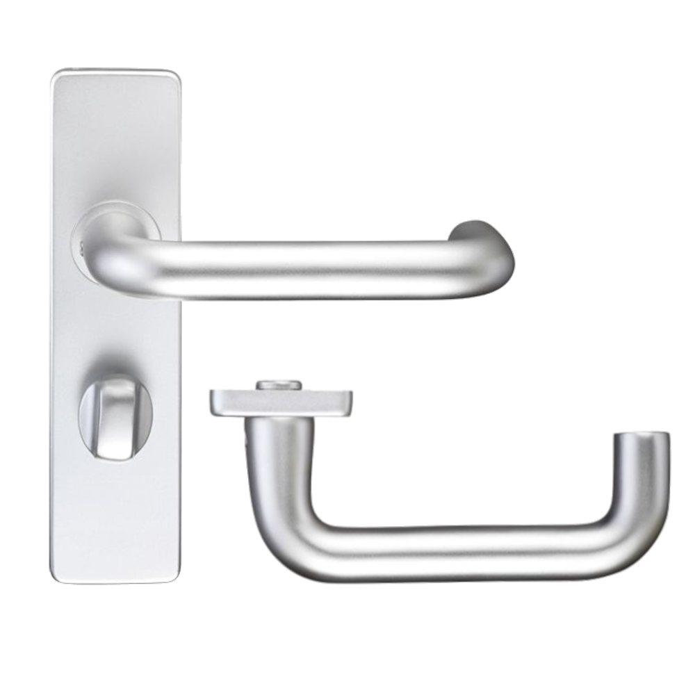 ZOO Return To Door Lever Handle Bathroom Privacy Backplate FD30/60