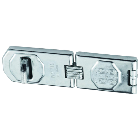 ABUS 110 Series Hinged Hasp & Staple 45mm x 155mm Double Jointed 110/155 DG - Steel