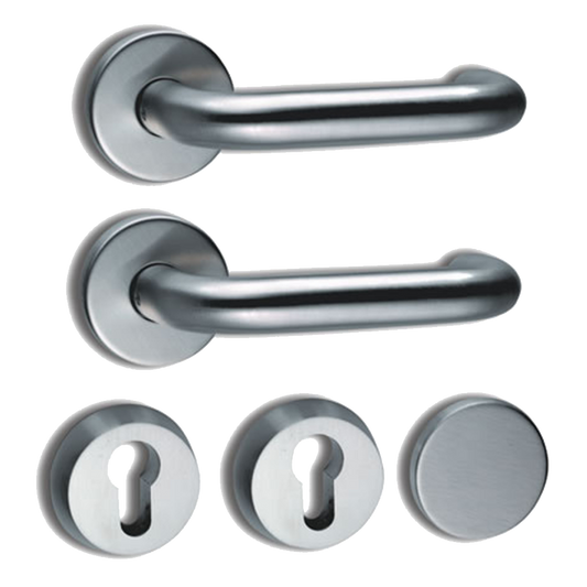 ABLOY 60-0319-SSS Futura Lever Handle Pair To Suit the EL560 & EL561 60-0319- - Satin Stainless Steel