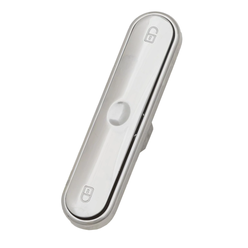 ALUK Pop Out Bi-Fold Handle Non Locking Chrome