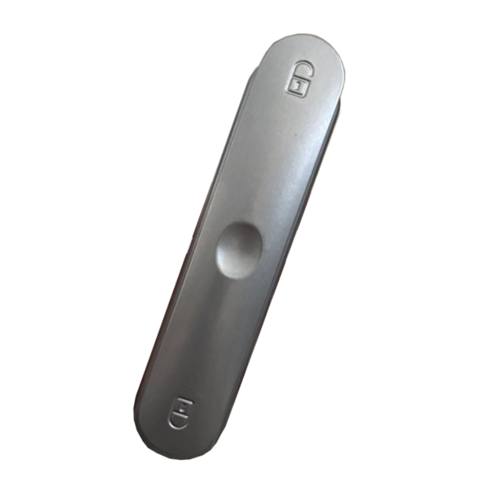 ALUK Pop Out Bi-Fold Handle Non Locking Silver