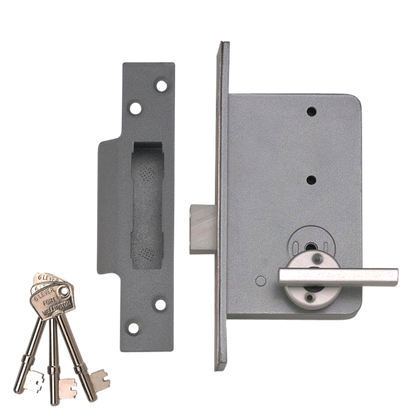 UNION 4K-3WH 6 Lever Escape Deadlock 78mm Right Handed - Stainless Steel