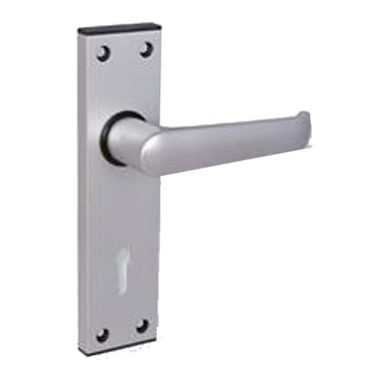 UNION 366 Ambassador Plate Mounted Lever Furniture Formerly Wellington Lever Lock - Anodised Silver