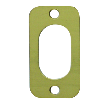 UNION 53035 Front Fix Oval Escutcheon PL Single - Polished Brass