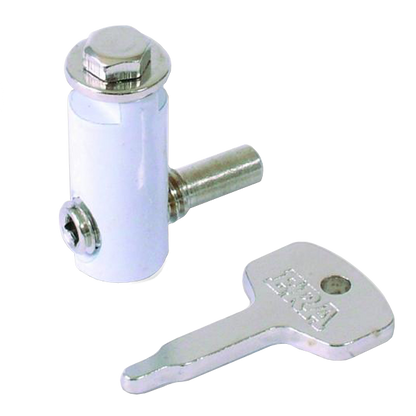 ERA 829 Metlock Window Handle Lock 2 Locks + 1 Key Display - White