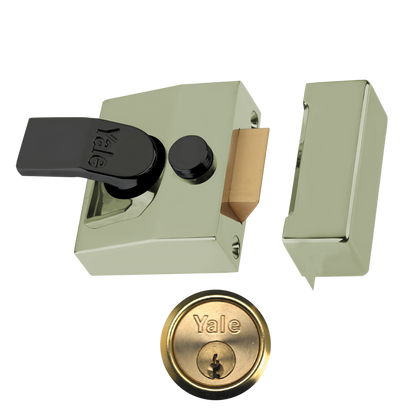 YALE 85 & 89 Deadlocking Nightlatch 40mm Cyl Pro - Brasslux