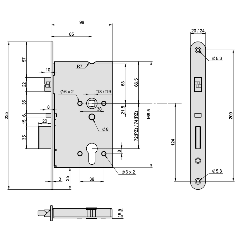 El520 ABLOY EL520 DIN Electric Lock – West Coast Hardware