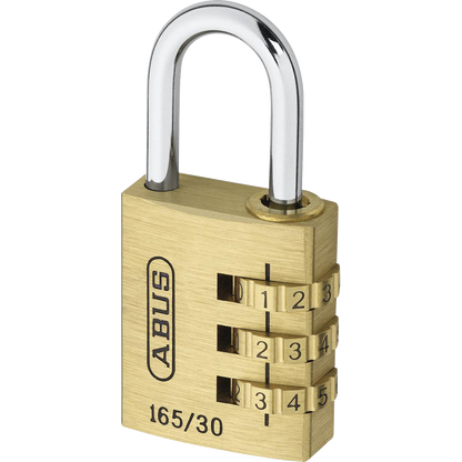 ABUS 165 Series Brass Combination Open Shackle Padlock