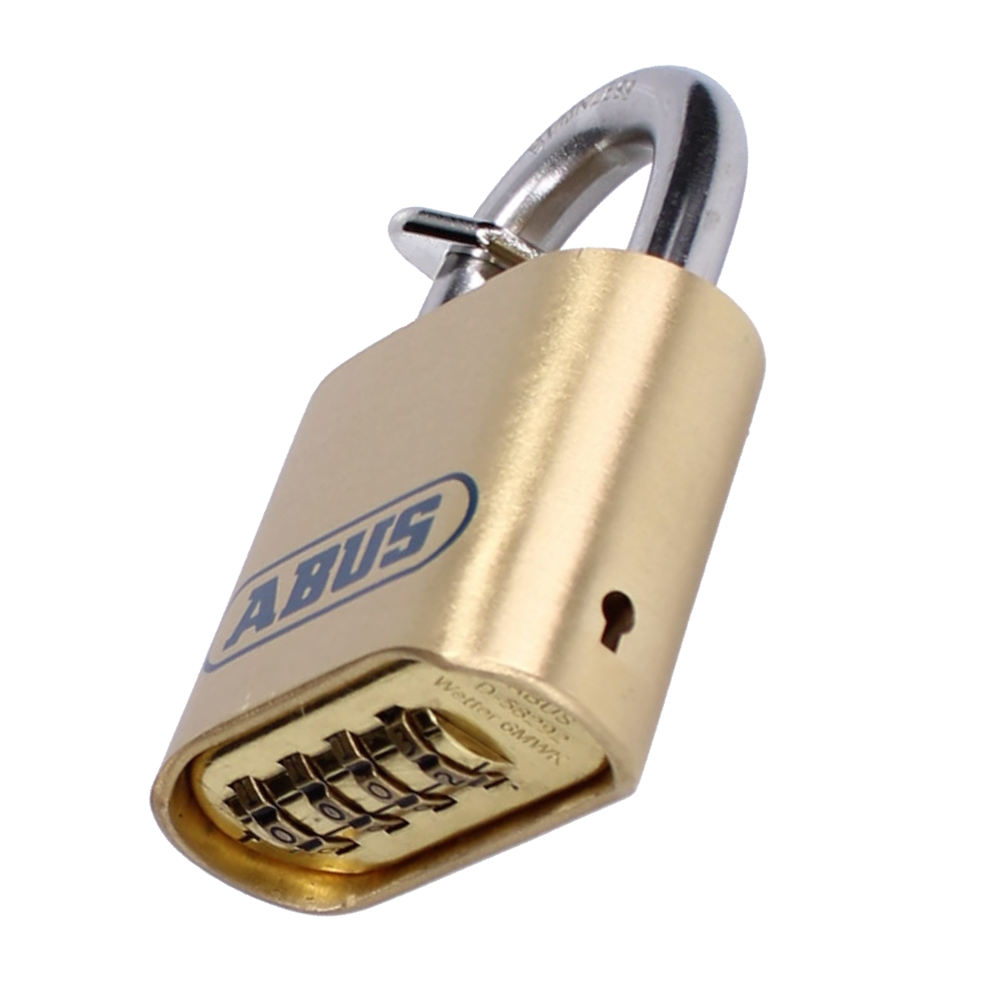 ABUS 180IB Series Brass Combination Open Stainless Steel Shackle Padlock