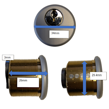 ADAMS RITE 4036 Screw-In Cylinder