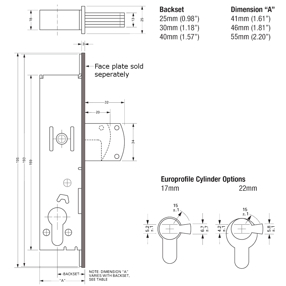 ADAMS RITE MS2200 Mortice Hooklock Case