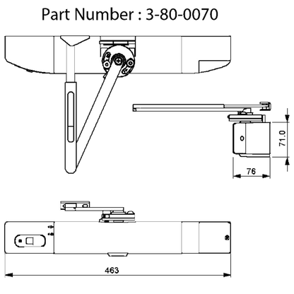 AGRIPPA Sound Activated Size 4 Digital Fire Door Closer