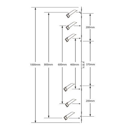 ASEC Retro Fit Espag Rod Inline Offset - Cut To Size