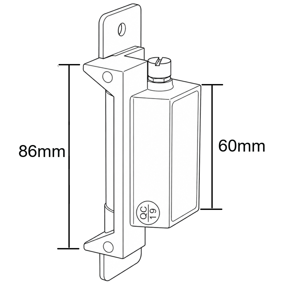 ALPRO AL110 Series 12V/24V DC Mortice Release
