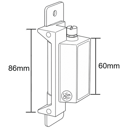 ALPRO AL110 Series 12V/24V DC Mortice Release