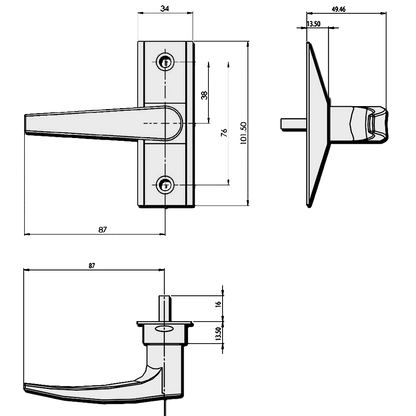 ALPRO 456 Lever Handle