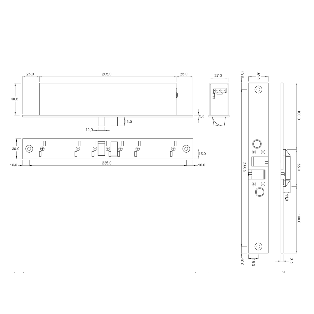 ALPRO ALP200H Cobalt Electronic Side Load Lock
