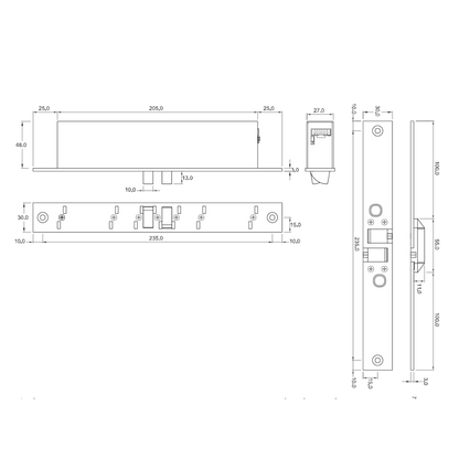 ALPRO ALP200H Cobalt Electronic Side Load Lock