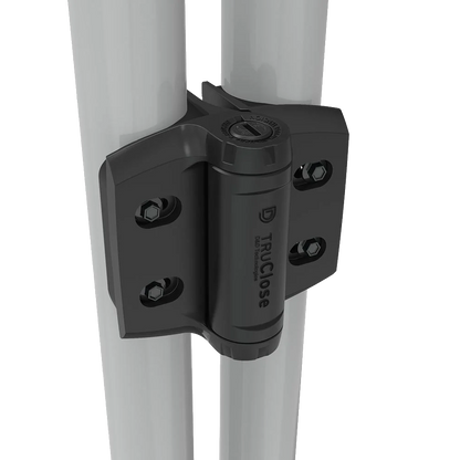 D&D Truclose Heavy Duty Hinges for Round Gate Frames & Posts TCHDRND2S3