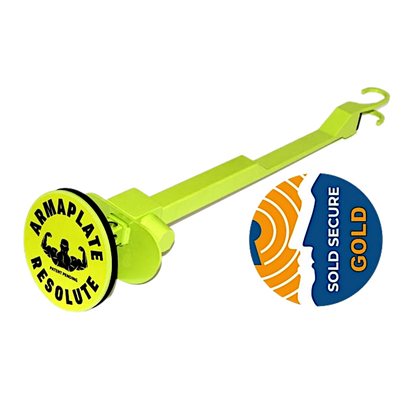 ARMAPLATE AP1000G Resolute Steering Wheel Lock (Sold Secure Automotive Gold)