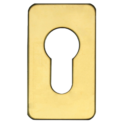 ASEC Self Adhesive 35mm x 60mm Small Euro Escutcheon GA - Gold