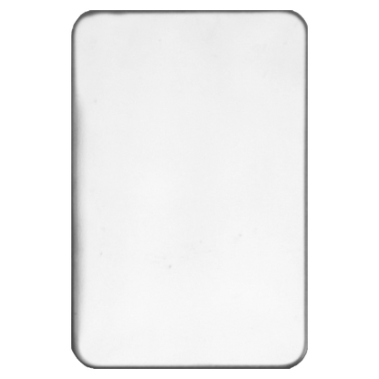 ASEC Self Adhesive 45mm x 70mm Blank Escutcheon Satin Chrome