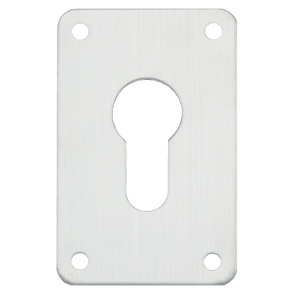 ASEC Screw On 45mm x 70mm Euro Escutcheon Satin Chrome