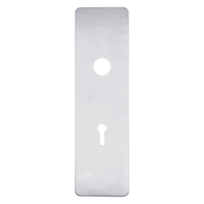 ASEC Self Adhesive 48mm x 175mm Spindle & UK Mortice Escutcheon Satin Chrome