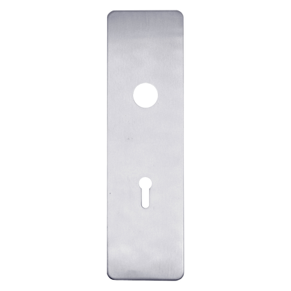 ASEC Self Adhesive 48mm x 175mm Spindle & UK Mortice Escutcheon Stainless Steel