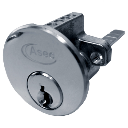 ASEC 6-Pin Rim Cylinder Keyed To Differ Pro - Nickel Plated