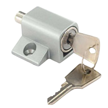 ASEC Patio Door & Window Lock Cylinder Silver