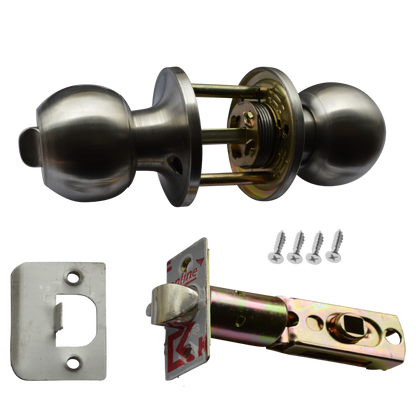 ASEC Entrance Knobset Stainless Steel
