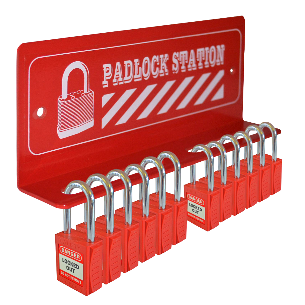 ASEC 12 Padlock Mini Lockout Tagout Station – West Coast Hardware