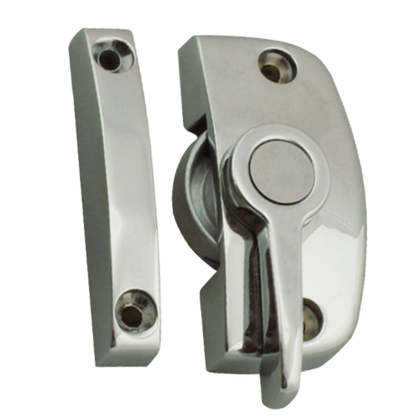 ASEC Window Pivot Lock Non-Locking With 8.5mm Keep - Brushed Silver