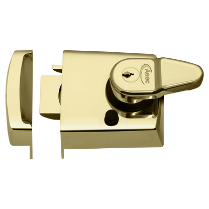 ASEC Kite BS Auto Deadlocking Nightlatch 60mm - Polished Brass