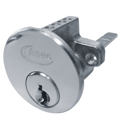 ASEC 5-Pin Rim Cylinder Keyed To Differ - Nickel Plated