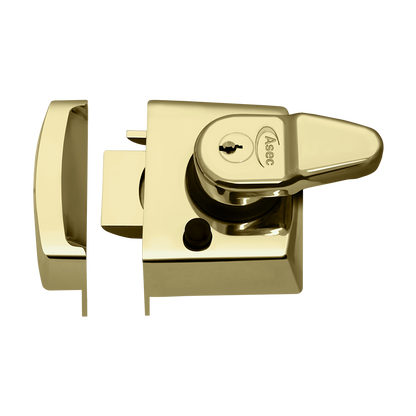 ASEC Kite BS Auto Deadlocking Nightlatch 40mm Pro - Polished Brass