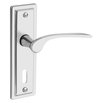 ASEC URBAN New York Lever on Plate Lock Door Furniture Pro - Satin Nickel