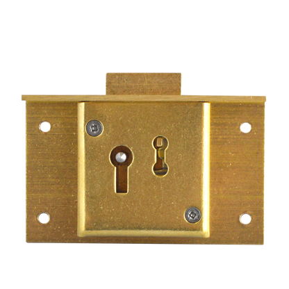 ASEC 2 Lever Till Lock 76mm Keyed To Differ - Satin Brass