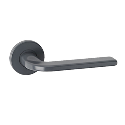 ASEC URBAN Utah Lever on Round Rose Door Furniture Slate Grey