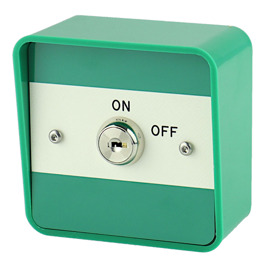 ASEC Key Switch Surface Mount Green Single Pole - Green